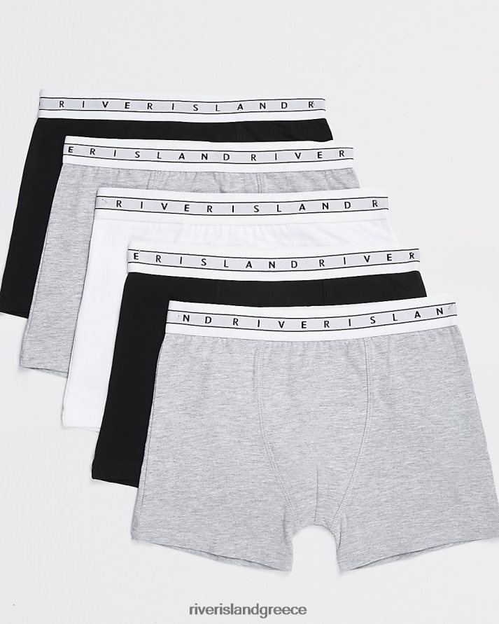 River Island αξεσουάρ γκρί αγόρια b μονό ρι μπόξερ με ζώνη 5 pack B6N8X3691