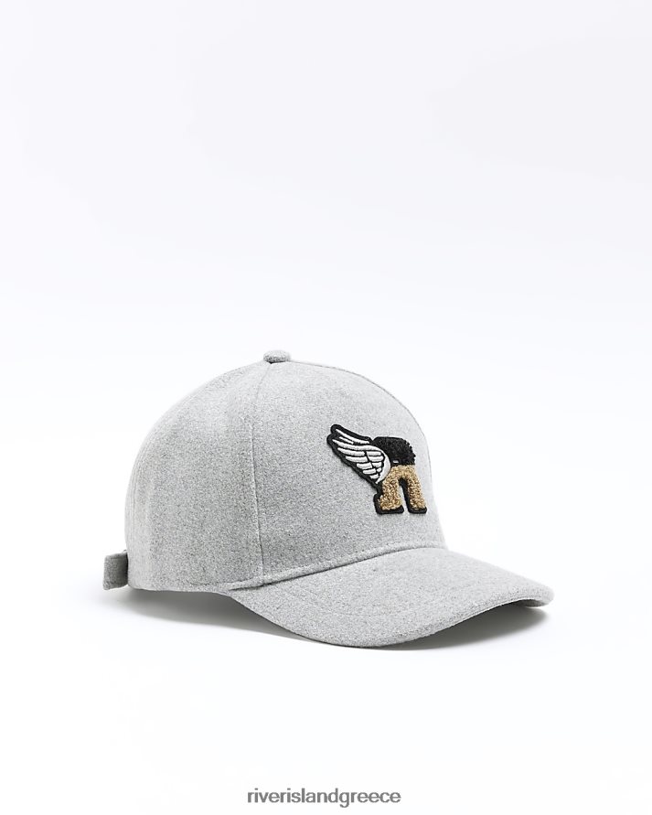 River Island αξεσουάρ γκρί αγόρια β καπάκι σήμα B6N8X6961