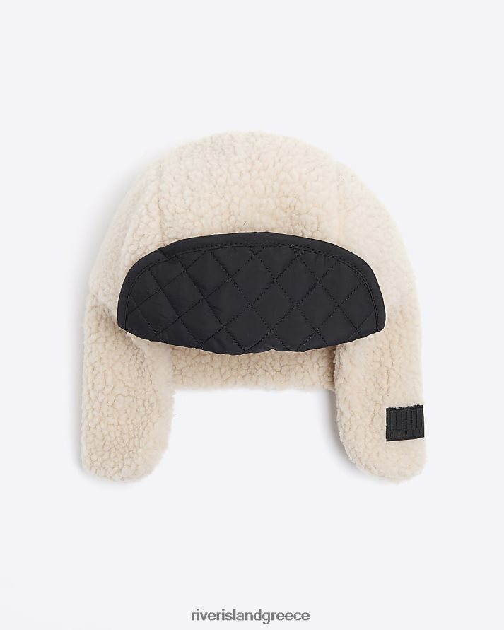 River Island αξεσουάρ μπεζ αγόρια b borg trapper καπέλο B6N8X6951