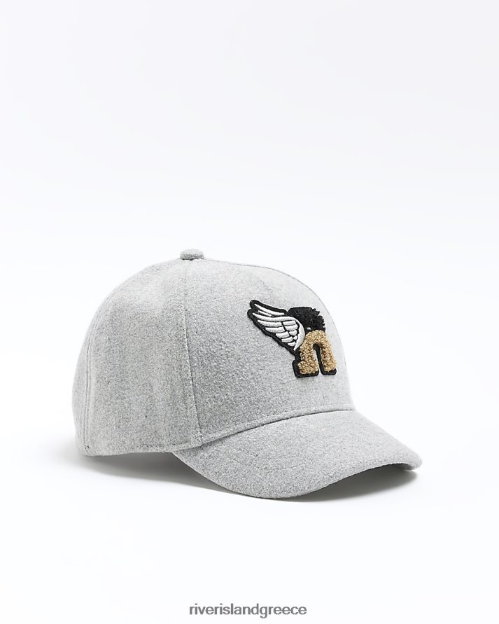 River Island αξεσουάρ γκρί αγόρια mb καπάκι σήματος B6N8X6881