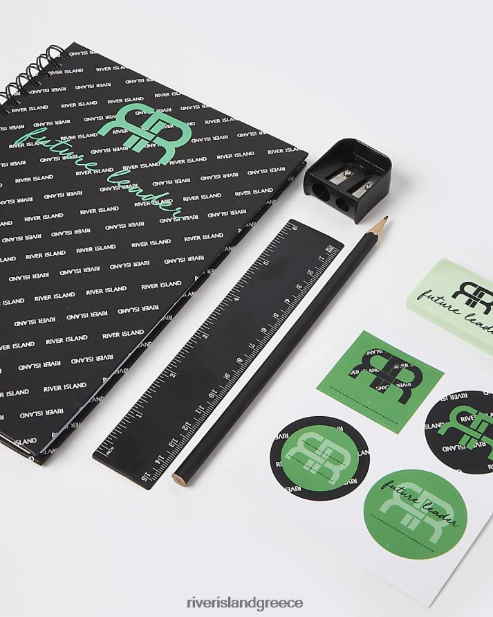 River Island αξεσουάρ μαύρος αγόρια β σετ γραφικής ύλης 'future leader' B6N8X6981