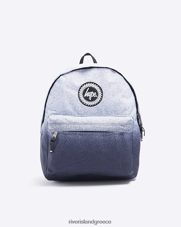 River Island αξεσουάρ γκρί αγόρια b hype σακίδιο ombre με στίγματα B6N8X3701