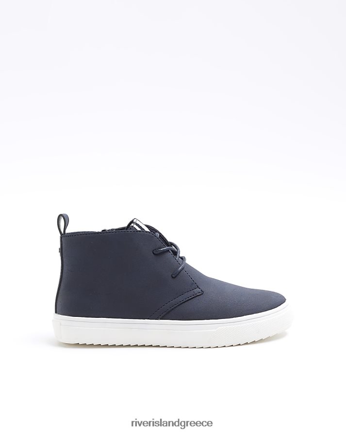River Island είδη υπόδησης ΠΟΛΕΜΙΚΟ ΝΑΥΤΙΚΟ αγόρια β μπότες με κορδόνια B6N8X3619