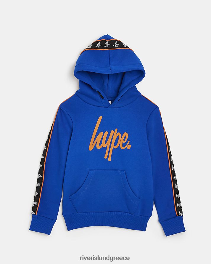 River Island ενδύματα μπλε αγόρια b hype κουκούλα με λογότυπο B6N8X7015