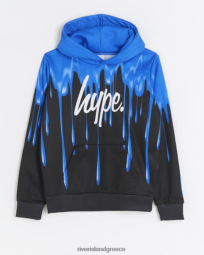 River Island ενδύματα μαύρος αγόρια b hype slime hoodie B6N8X7008