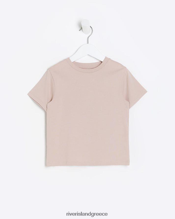 River Island ενδύματα ροζ αγόρια μίνι κοντομάνικο μπλουζάκι B6N8X3555