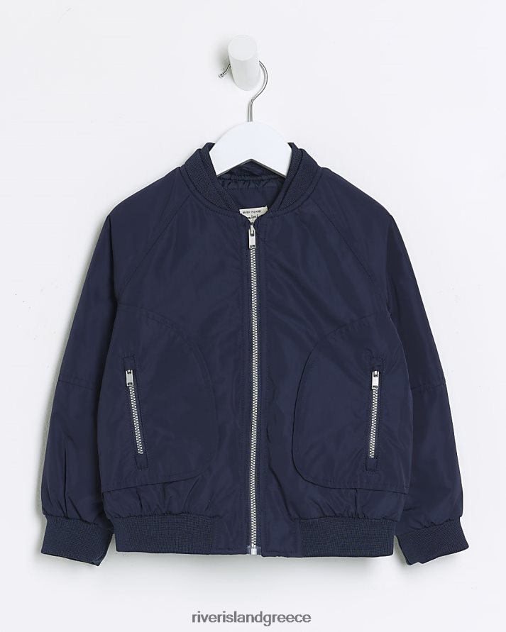 River Island ενδύματα ΠΟΛΕΜΙΚΟ ΝΑΥΤΙΚΟ αγόρια mini nylon bomber jacket B6N8X6619