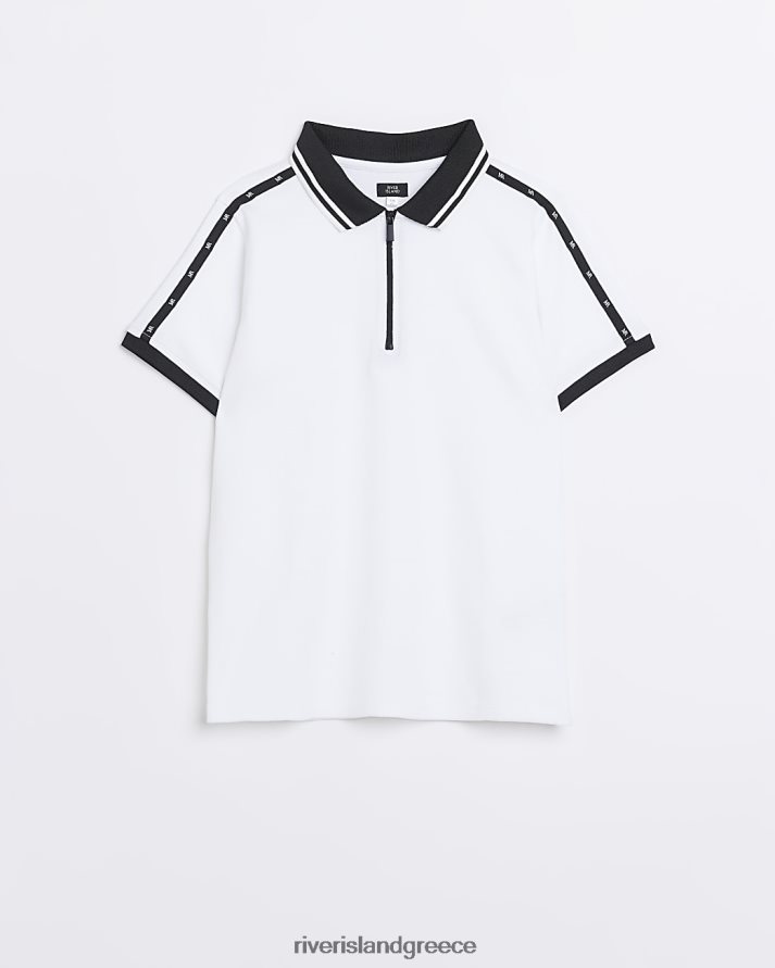 River Island ενδύματα άσπρο αγόρια b maison riviera πουκάμισο πόλο B6N8X3679