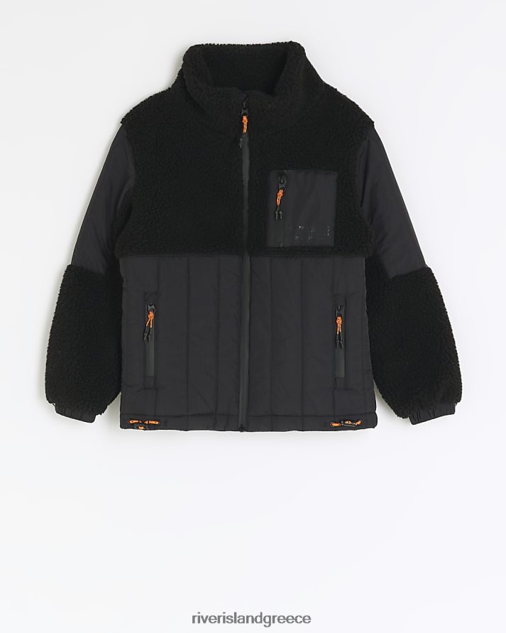 River Island ενδύματα μαύρος αγόρια σακάκι bborg με επένδυση B6N8X6773