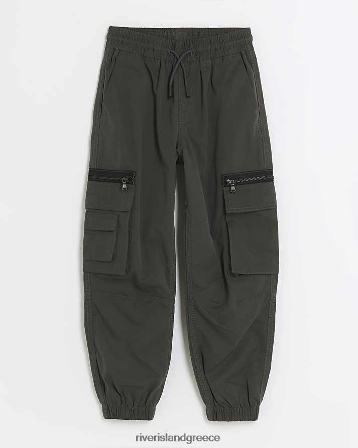 River Island ενδύματα γκρί αγόρια β τζόγκερ φορτίου με χειροπέδες B6N8X3656