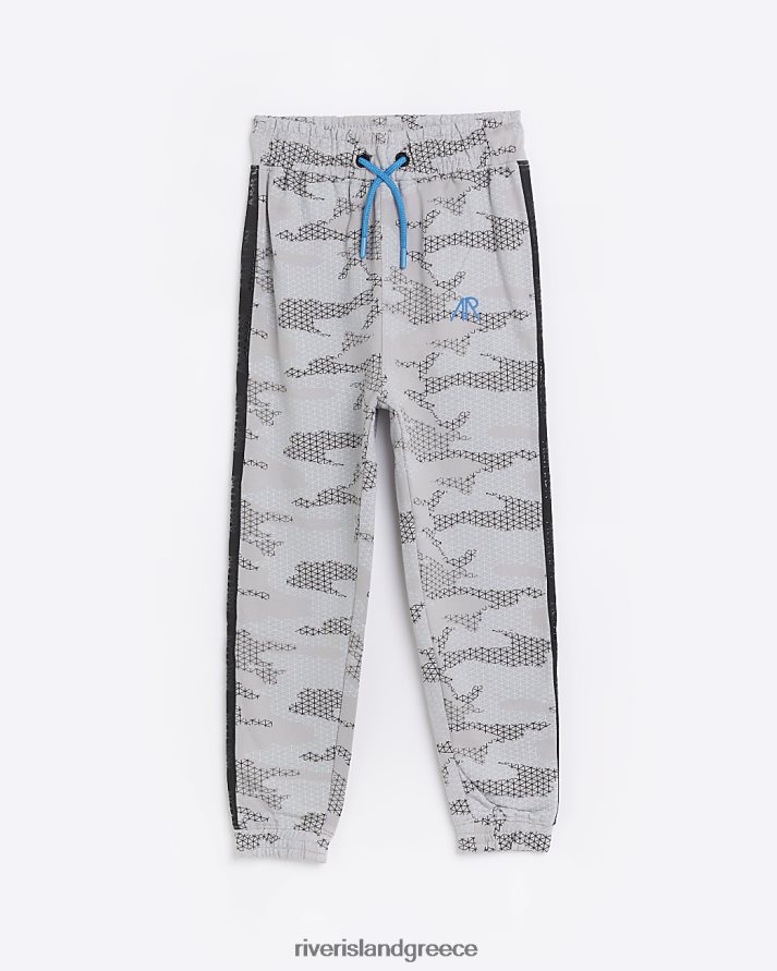 River Island ενδύματα γκρί αγόρια b angel & rocket camo joggers B6N8X6998