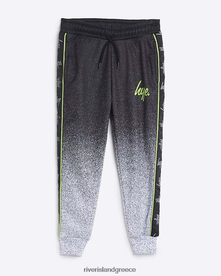 River Island ενδύματα γκρί αγόρια b hype στίγματα ombre joggers B6N8X7012