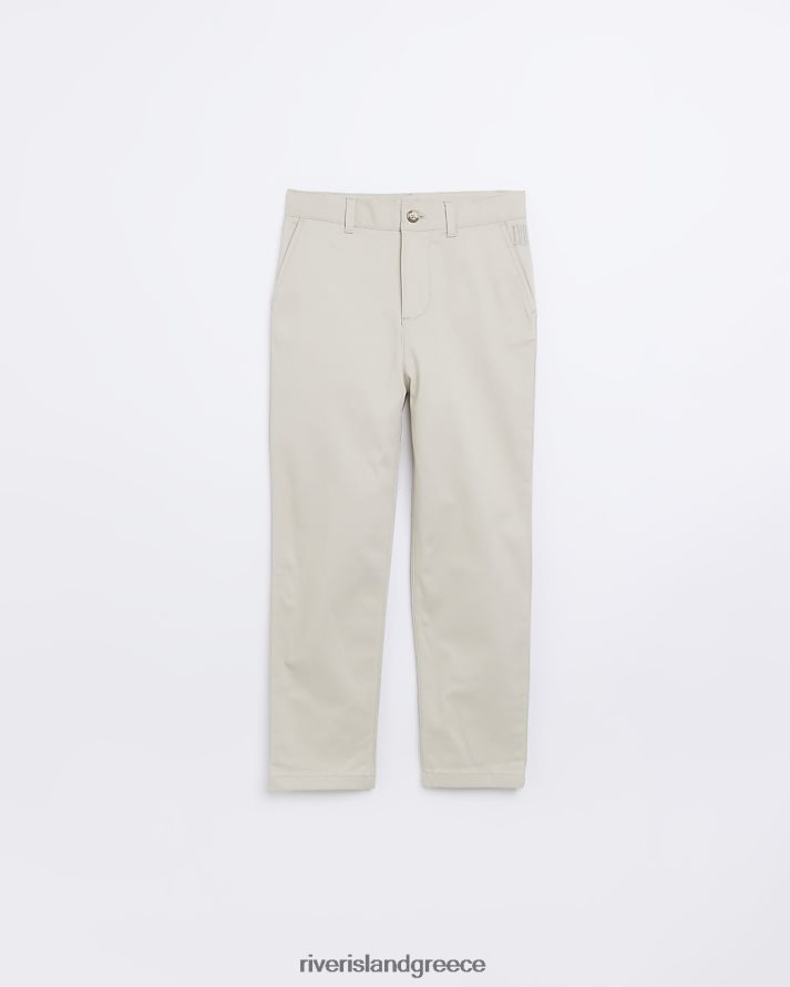 River Island ενδύματα πέτρα αγόρια β παντελόνι chino B6N8X6915