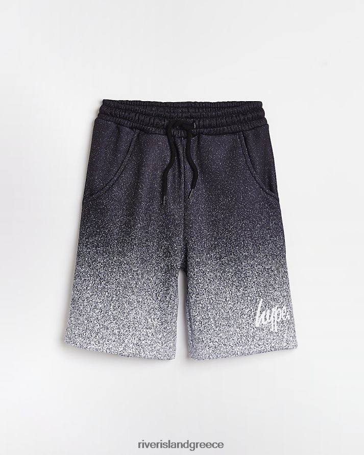 River Island ενδύματα γκρί αγόρια b hype σορτς ombre με στίγματα B6N8X7014