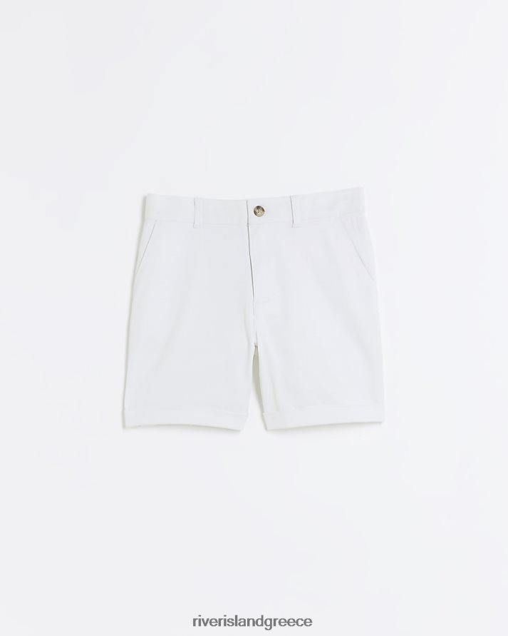 River Island ενδύματα άσπρο αγόρια β σορτς chino B6N8X3676