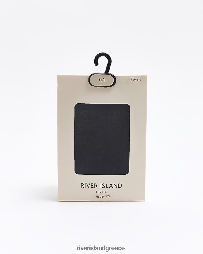 River Island αξεσουάρ μαύρος γυναίκες 10 ντενιέ καλσόν πολλαπλής συσκευασίας B6N8X4326