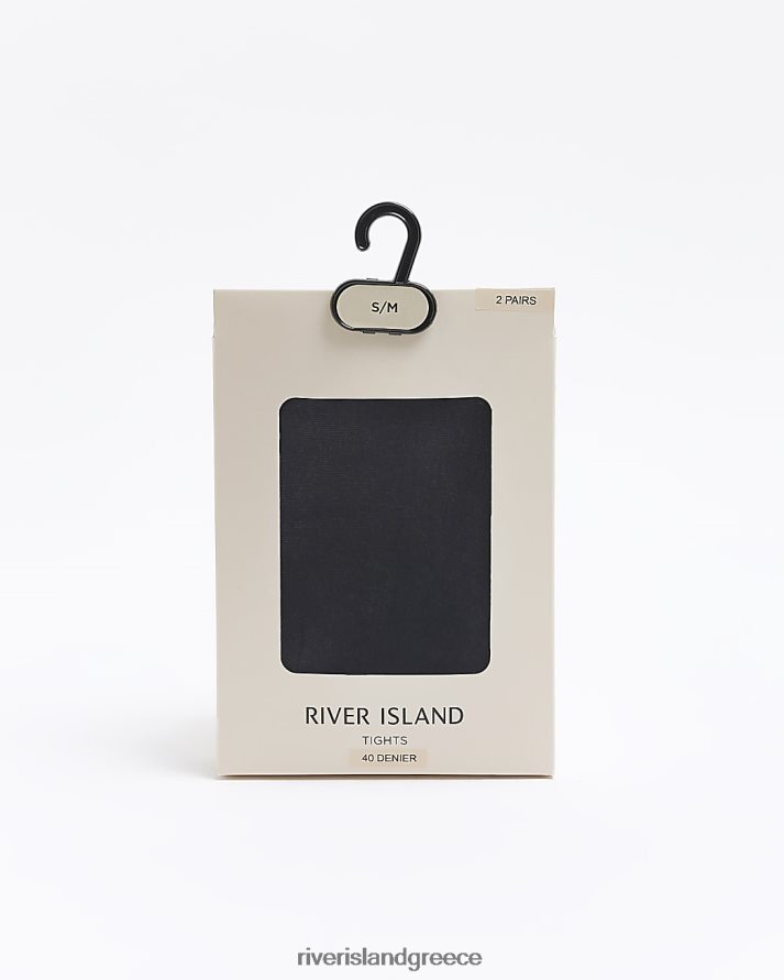 River Island αξεσουάρ μαύρος γυναίκες Πολυσυσκευασία καλσόν 40 denier B6N8X4335