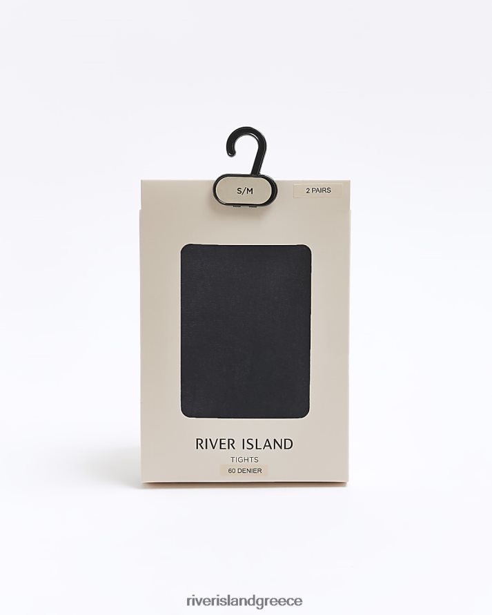 River Island αξεσουάρ μαύρος γυναίκες Πολυσυσκευασία καλσόν 60 denier B6N8X4340