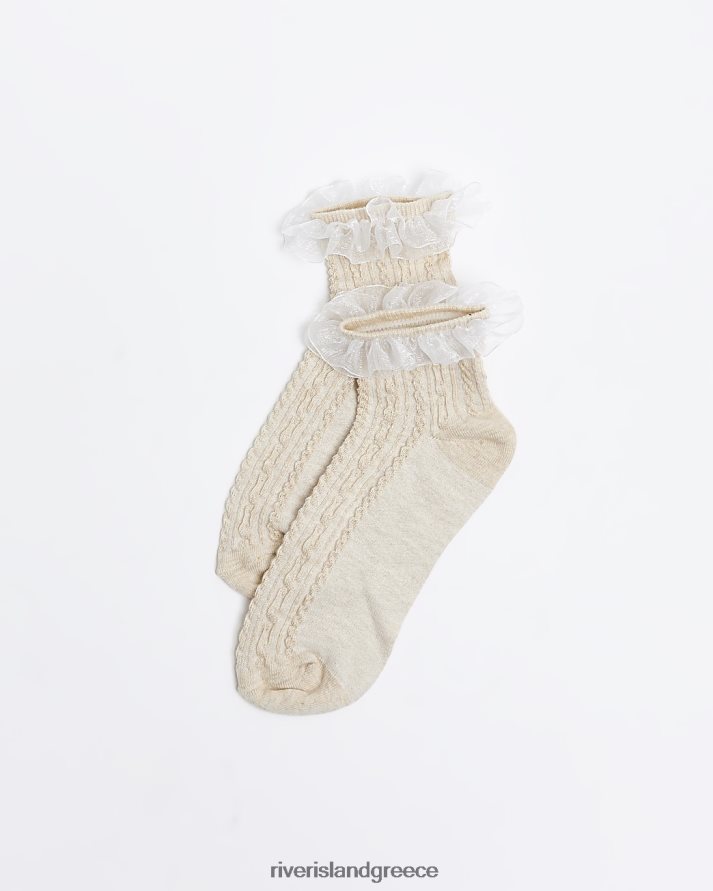 River Island αξεσουάρ μπεζ γυναίκες κάλτσες στον αστράγαλο B6N8X1344