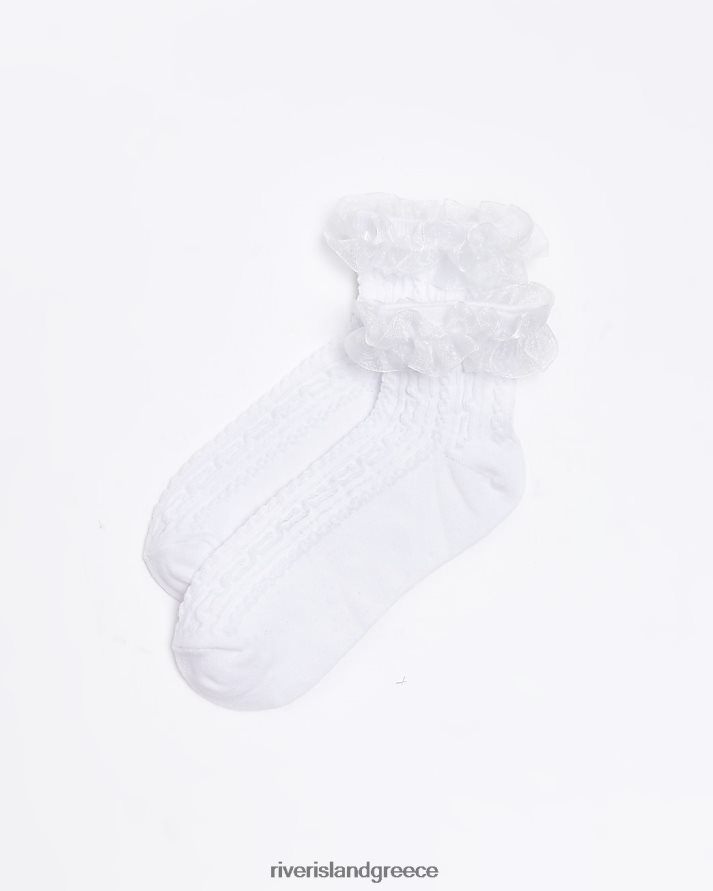 River Island αξεσουάρ άσπρο γυναίκες κάλτσες στον αστράγαλο B6N8X1346