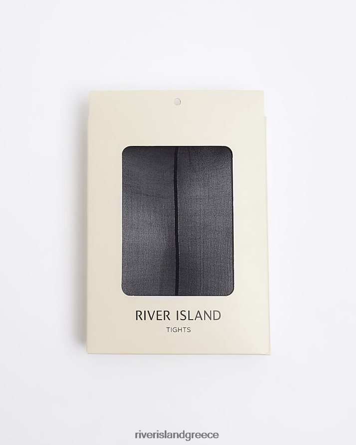 River Island αξεσουάρ μαύρος γυναίκες καλσόν με λεπτομέρεια ραφής B6N8X4097