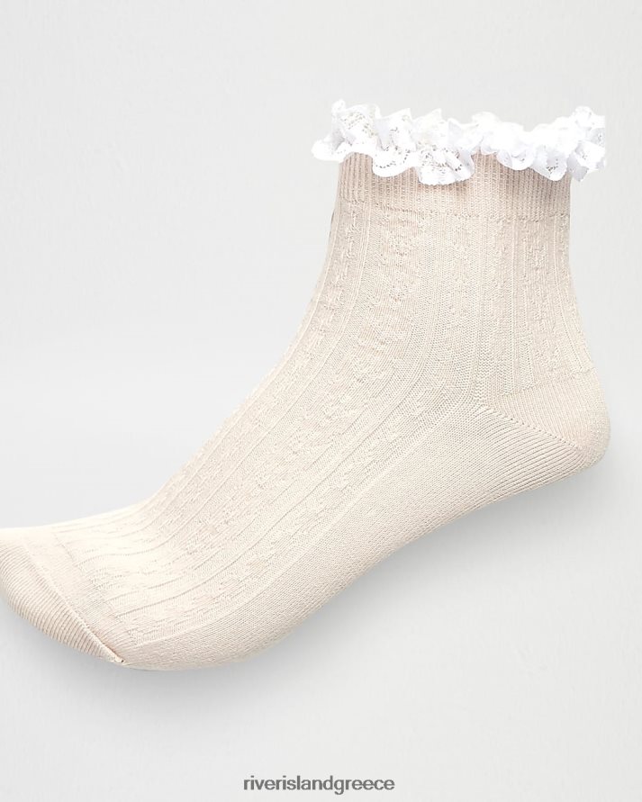 River Island αξεσουάρ ροζ γυναίκες κάλτσες με λεπτομέρεια B6N8X5027