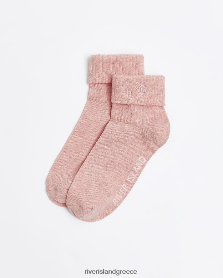 River Island αξεσουάρ ροζ γυναίκες γύρισε κάλτσες στρίφωμα B6N8X717