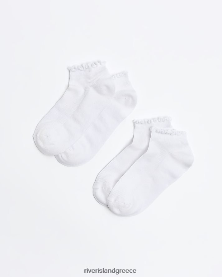 River Island αξεσουάρ άσπρο γυναίκες πολυσυσκευασίες κάλτσες με σούστες B6N8X948
