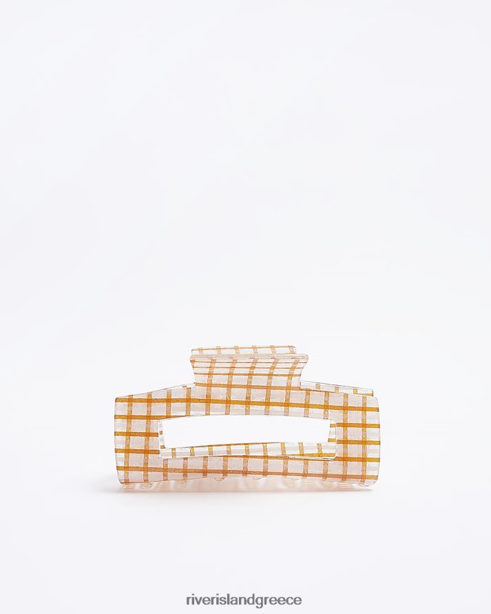 River Island αξεσουάρ σκουριά γυναίκες έλεγχος κλιπ μαλλιών B6N8X4885