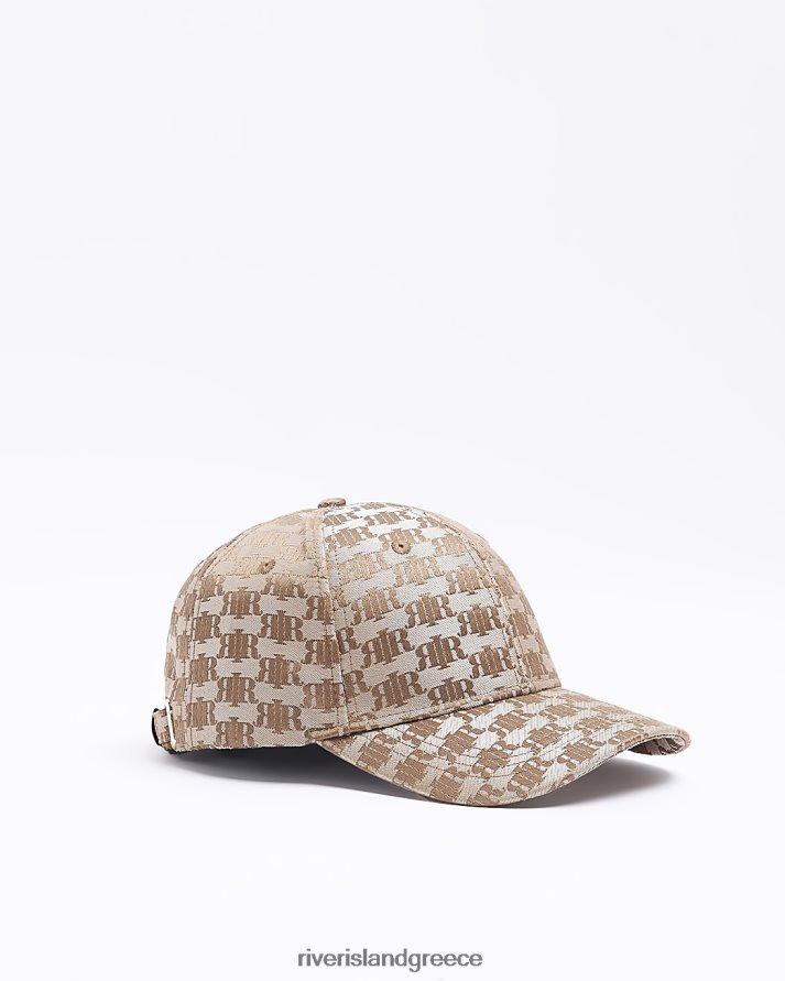 River Island αξεσουάρ καφέ γυναίκες ri μονόγραμμα ζακάρ καπάκι B6N8X4906