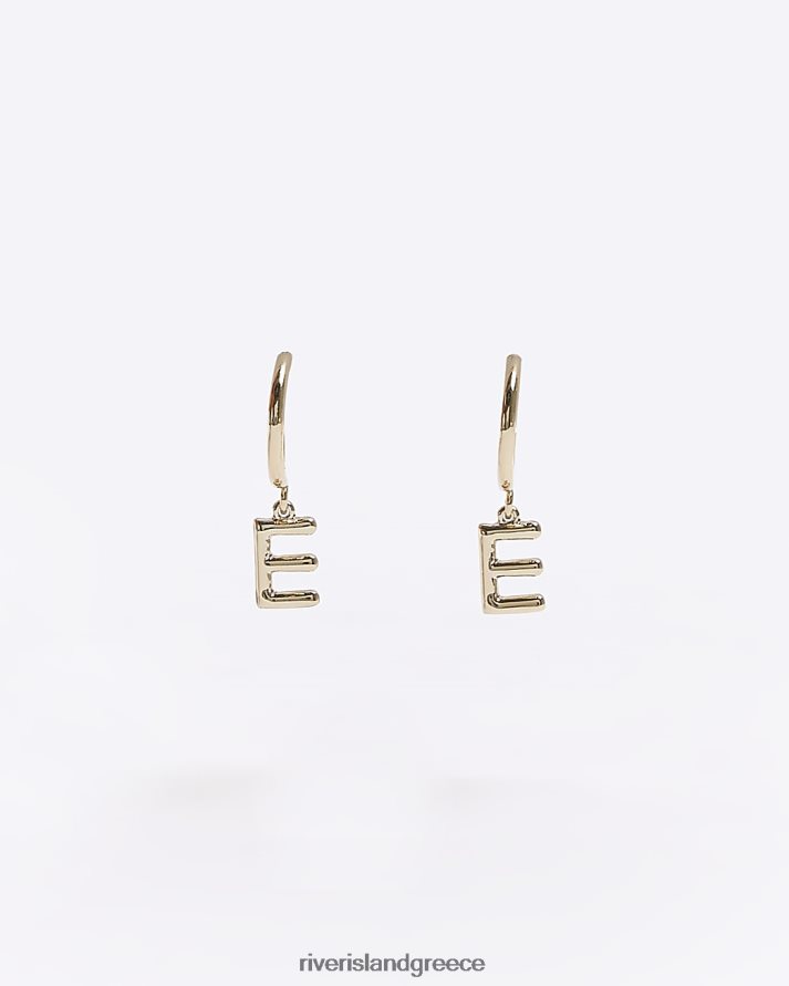 River Island αξεσουάρ χρυσός γυναίκες αρχικά σκουλαρίκια κρίκοι B6N8X1416