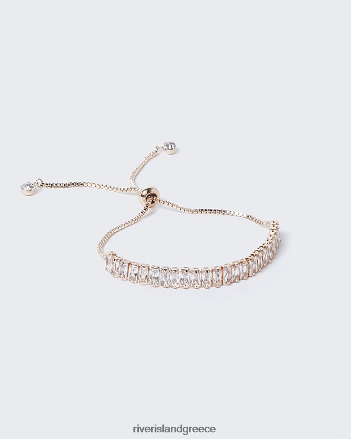 River Island αξεσουάρ ροζ χρυσός γυναίκες βραχιόλι διαμάντης B6N8X3969