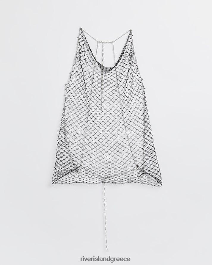 River Island αξεσουάρ μαύρος γυναίκες αμάξωμα με δίχτυ στρας B6N8X3998