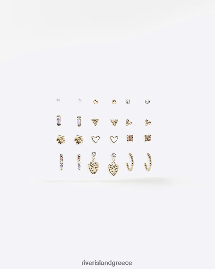 River Island αξεσουάρ ασήμι γυναίκες σκουλαρίκια με καρφιά και κρίκοι πολυσυσκευασία B6N8X4284