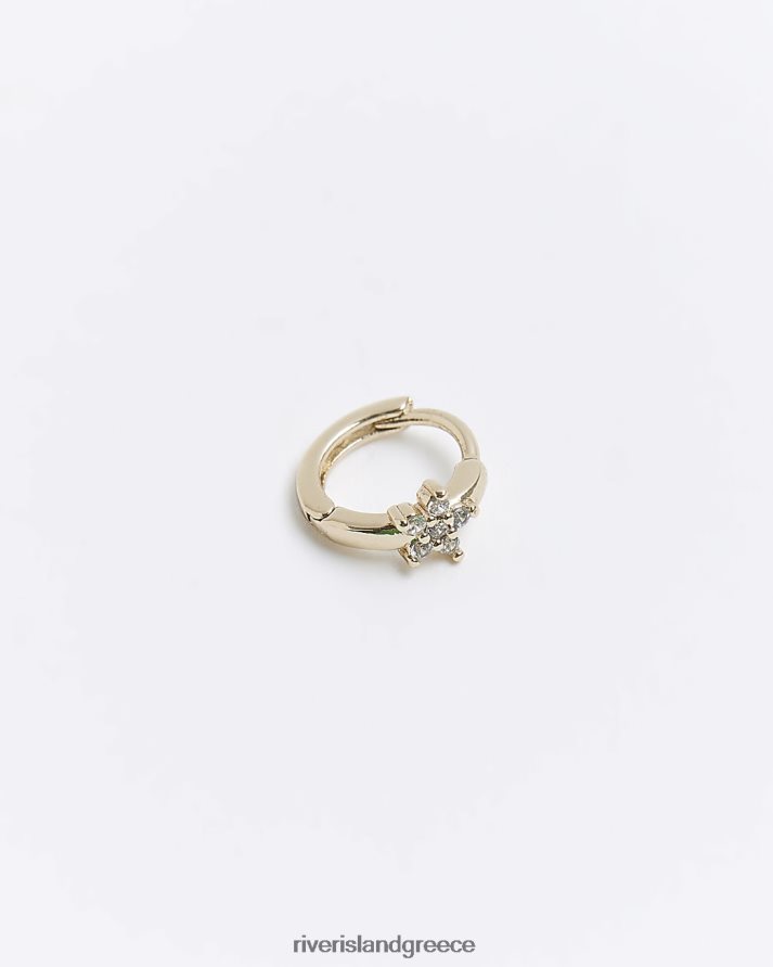 River Island αξεσουάρ χρυσός γυναίκες σκουλαρίκι κλίκερ λουλουδιών B6N8X4521
