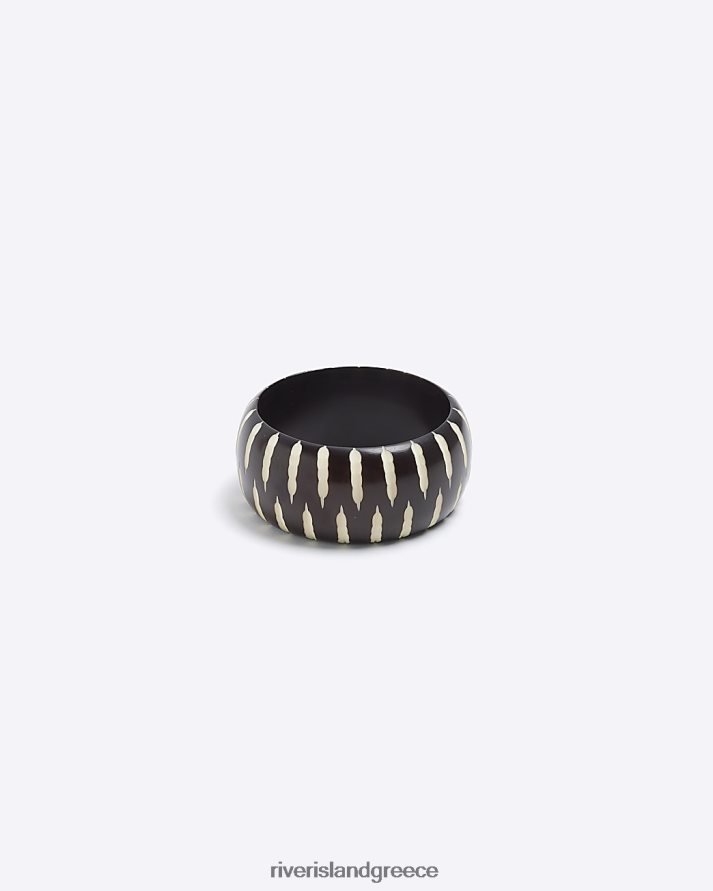 River Island αξεσουάρ καφέ γυναίκες βραχιόλι βραχιόλι με ρίγες τουλούμι B6N8X4733