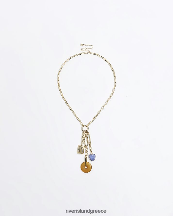 River Island αξεσουάρ καφέ γυναίκες κολιέ γούρι B6N8X4792