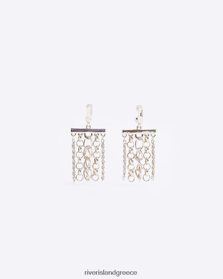 River Island αξεσουάρ χρυσός γυναίκες σκουλαρίκια με αλυσίδα B6N8X4832