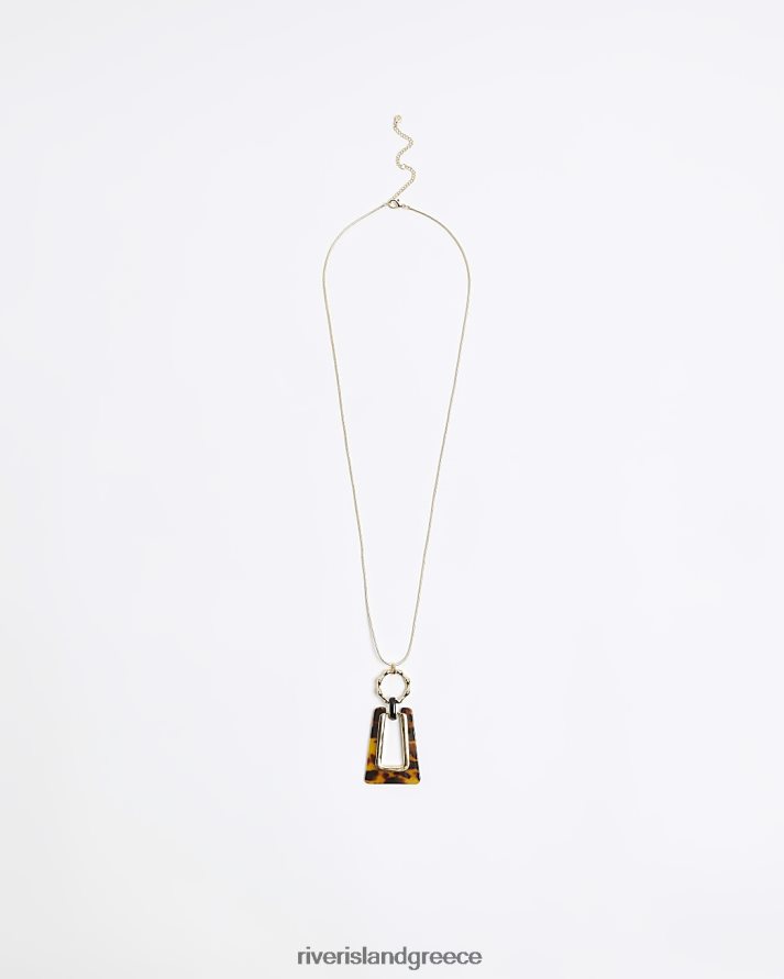 River Island αξεσουάρ καφέ γυναίκες κρεμαστό κολιέ B6N8X4841