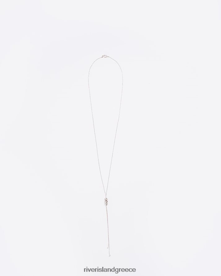 River Island αξεσουάρ ροζ χρυσός γυναίκες κολιέ με χάντρες πλακόστρωτο B6N8X4869