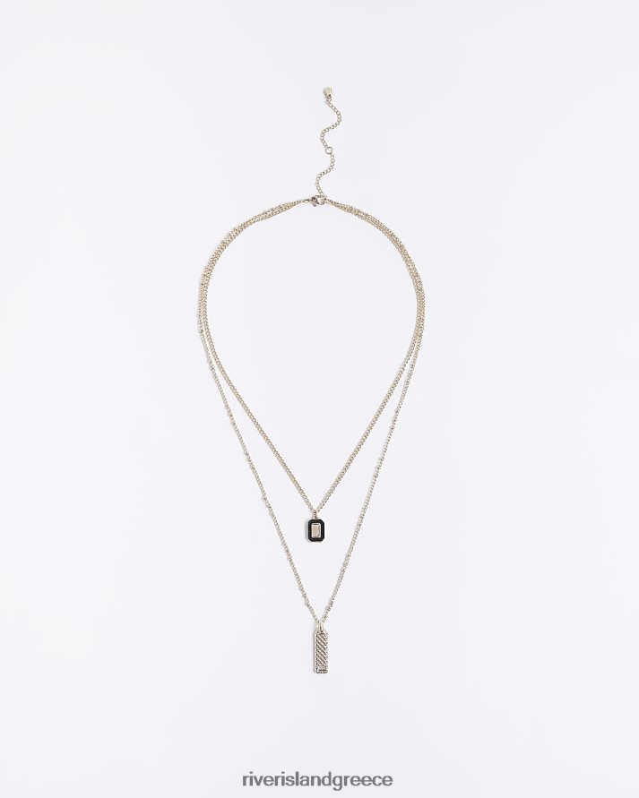 River Island αξεσουάρ χρυσός γυναίκες κολιέ γούρι πολλαπλών σειρών B6N8X4902