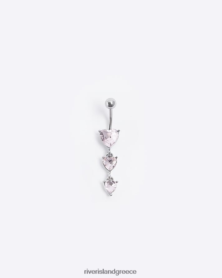 River Island αξεσουάρ ροζ γυναίκες διακοσμημένη μπάρα για την πτώση της κοιλιάς B6N8X4904