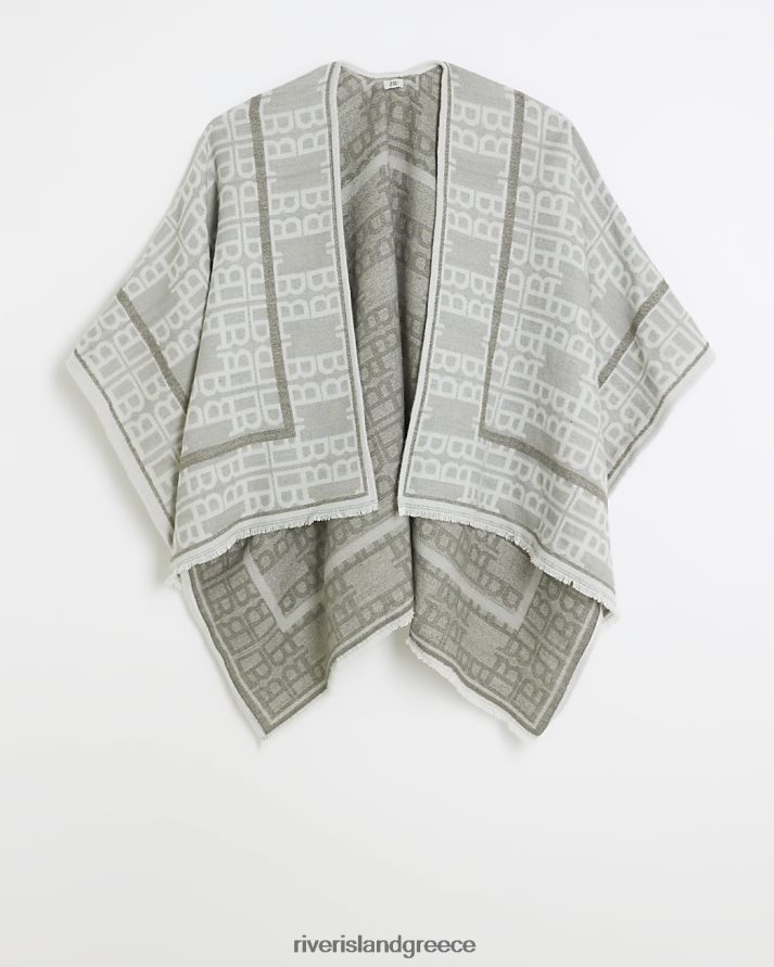 River Island αξεσουάρ γκρί γυναίκες μονόγραμμα ακρωτήρι B6N8X1082