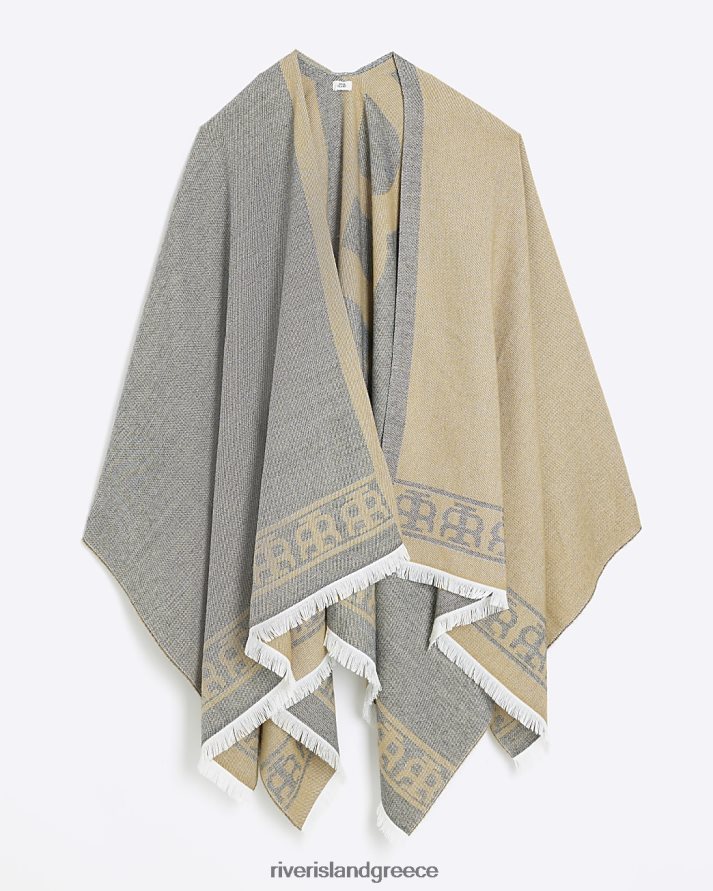 River Island αξεσουάρ γκρί γυναίκες ζακάρ ρι κάπα B6N8X4395