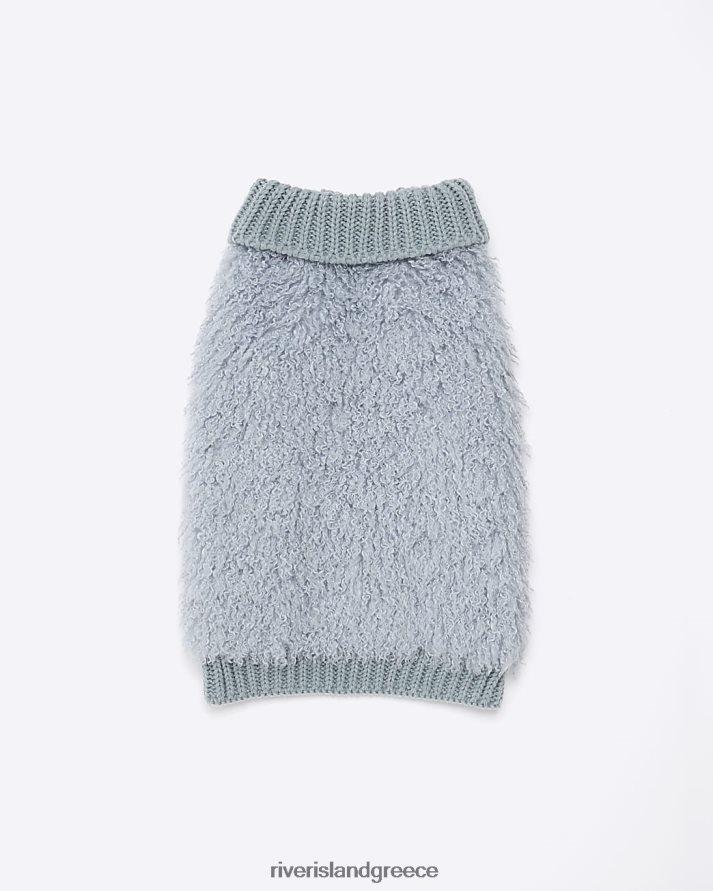 River Island αξεσουάρ μπλε γυναίκες ψεύτικη γούνα άλτης σκύλου B6N8X4047