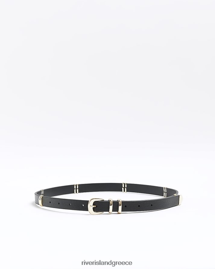 River Island αξεσουάρ μαύρος γυναίκες στενή ζώνη B6N8X1411