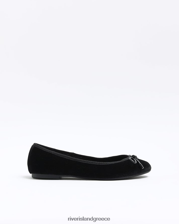 River Island είδη υπόδησης μαύρος γυναίκες παπούτσια μπαλέτου φιόγκου B6N8X1008