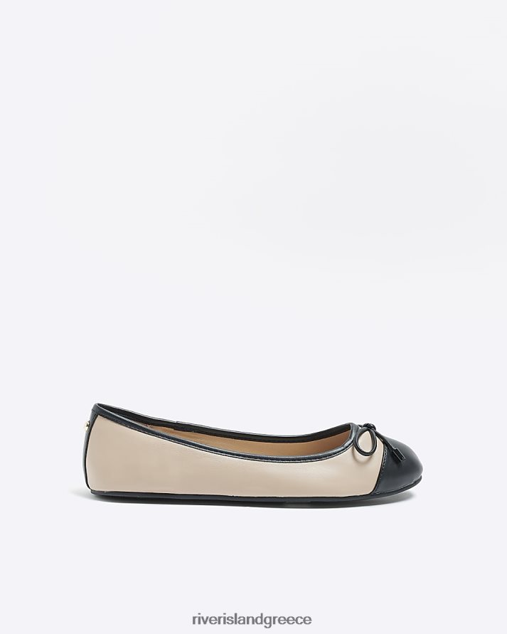 River Island είδη υπόδησης μπεζ γυναίκες παπούτσια μπαλέτου φιόγκου B6N8X1009