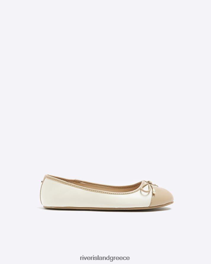 River Island είδη υπόδησης μπεζ γυναίκες παπούτσια μπαλέτου φιόγκου B6N8X1010