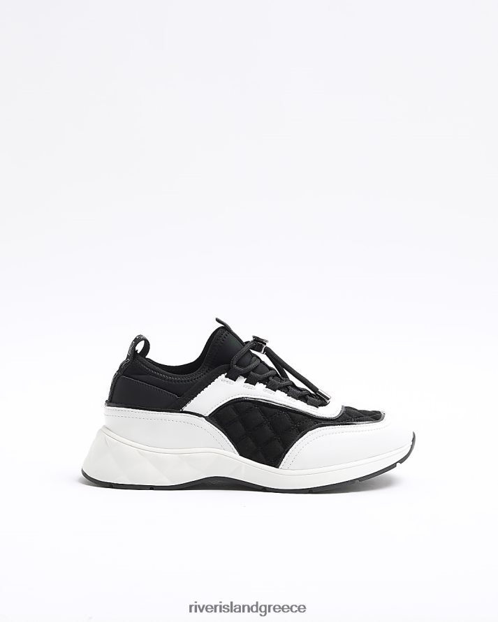 River Island είδη υπόδησης άσπρο γυναίκες ολίσθηση στους εκπαιδευτές B6N8X901